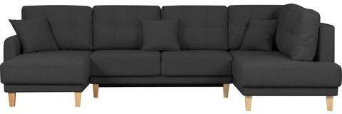 Home affaire Zithoek Triplo met stiksels, ook met slaapfunctie en bedkist