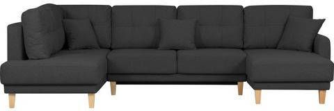 Home affaire Zithoek Triplo met stiksels, ook met slaapfunctie en bedkist