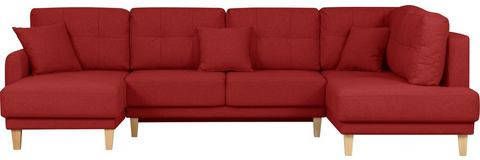 Home affaire Zithoek Triplo met stiksels, ook met slaapfunctie en bedkist