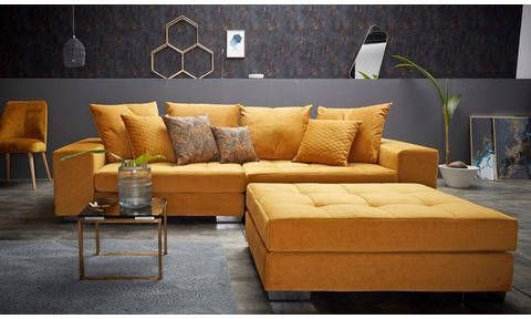 INOSIGN Megabank Vale met stiksels op de zitting, binnenvering en sierkussen