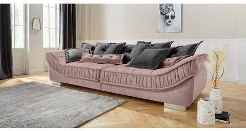 Leonique Megabank Diwan Breedte 300 cm, losse sier en rugkussens