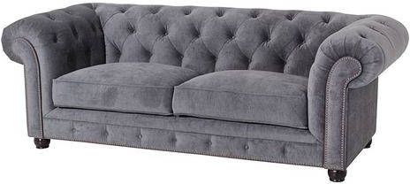 Max Winzer ® Chesterfield bank Old Engeland met chique capitonnage, 2 zitsbank of 2, 5 zitsbank