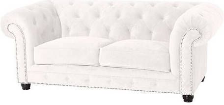 Max Winzer ® Chesterfield bank Old Engeland met chique capitonnage, 2 zitsbank of 2, 5 zitsbank