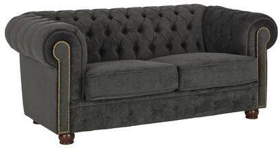 Max Winzer ® Chesterfield bank Rover met chique capitonnage, 2 zitsbank of 3 zitsbank