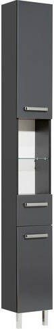 Kolomkast MANGO 2 deuren 1 lade 25 cm antraciet