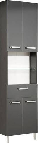 Kast MANGO 4 deuren en 1 lade antraciet