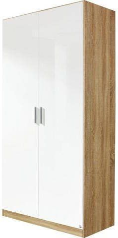 Kast CELTI 2 deuren (garderobestang) sonoma/wit