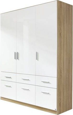 Kast CELTI 3 deuren en 6 lades sonoma/wit
