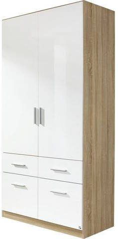 Kast CELTI 2 deuren en 4 lades sonoma/wit