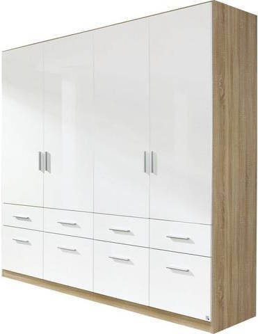 Kast CELTI 4 deuren en 8 lades sonoma/wit