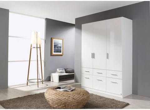 Kast CELTI 3 deuren en 6 lades wit/hoogglans wit