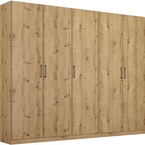 rauch Draaideurkast Thor inclusief gaasmandinzet met 2 metalen manden, 2 stoffen dozen en extra planken, optioneel met spiegel