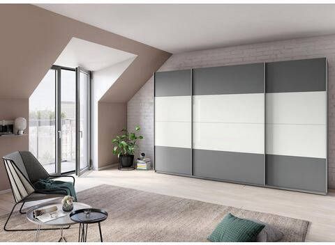 rauch Hoekkledingkast Quadra met glazen elementen