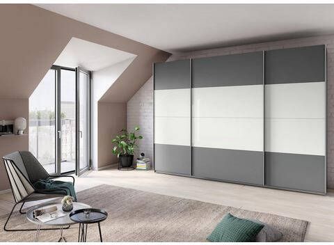 rauch Hoekkledingkast Quadra met glazen elementen