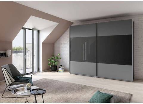 rauch Hoekkledingkast Quadra met glazen elementen