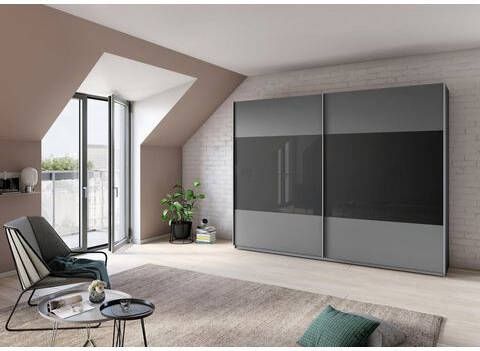 rauch Hoekkledingkast Quadra met glazen elementen