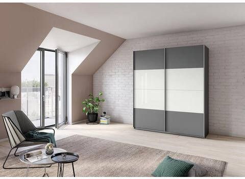 rauch Hoekkledingkast Quadra met glazen elementen