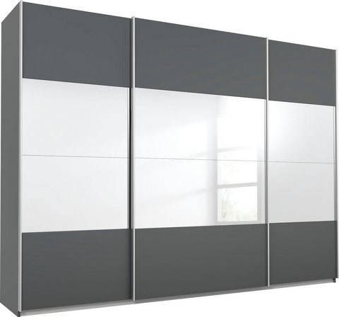 rauch Zweefdeurkast Quadra met spiegelelementen