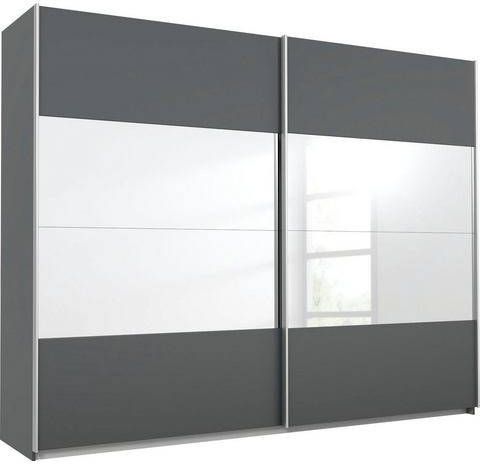 rauch Zweefdeurkast Quadra met spiegelelementen