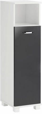 Schildmeyer Halfhoge kast Colli Hoogte 110, 5 cm, badkamerkast met metalen greep, legplanken achter de deur, praktische bergruimte in open vak