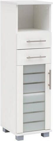 Schildmeyer Halfhoge kast Nikosia Breedte 30 cm, met glasdeur, 2 laden, hoogwaardige MDF fronten, metalen grepen