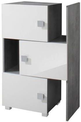 Schildmeyer Schuifkast Quadra stapelbaar, badkamerplank