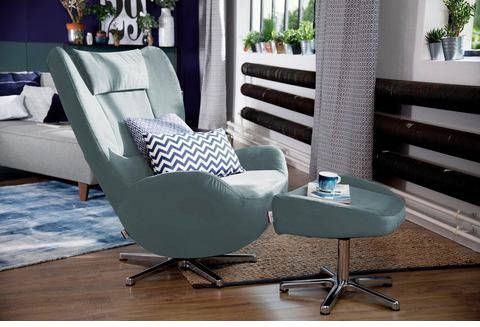 Tom Tailor Hocker TOM pure met metaal draaivoet in chroom