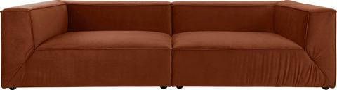 Tom Tailor Megabank BIG CUBE in 2 breedten, naar keuze met zitdiepteverstelling, diepte 129 cm