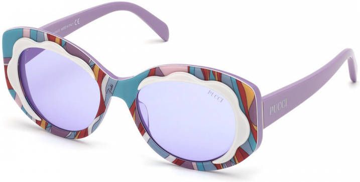 EMILIO PUCCI Sunglasses Ep0136 80S 53 , Paars, Dames
