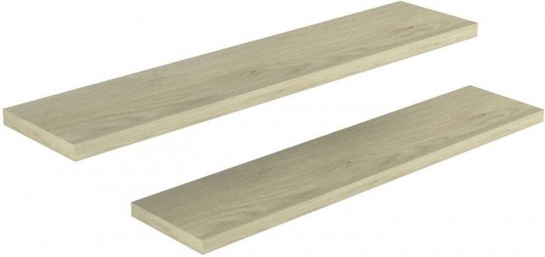 Ameubelment Boekenplanken set Rush 100 cm breed naturel eiken