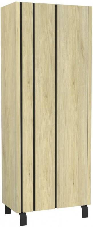 Ameubelment Opbergkast Rush 183 cm hoog in Naturel eiken