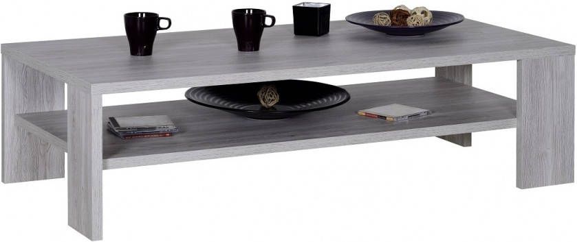 Ameubelment Salontafel Neva 130 cm breed Grijs Eiken