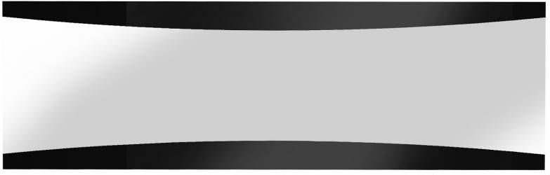 Ameubelment Wandspiegel Tiago 180 cm breed in hoogglans zwart