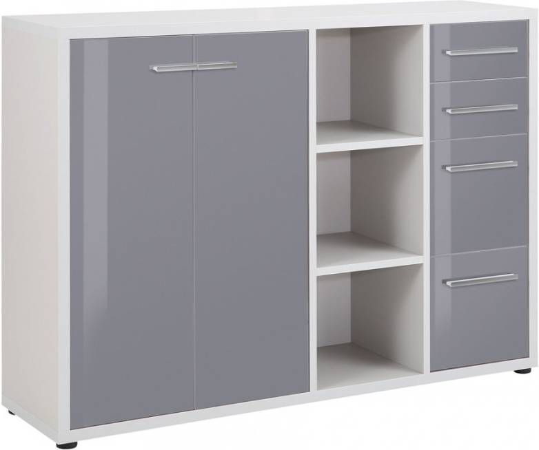 Bermeo Dressoir Banco 156 cm breed Platina grijs met grijs