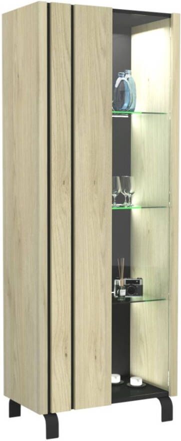 Ameubelment Buffetkast Rush 183 cm hoog in Naturel eiken