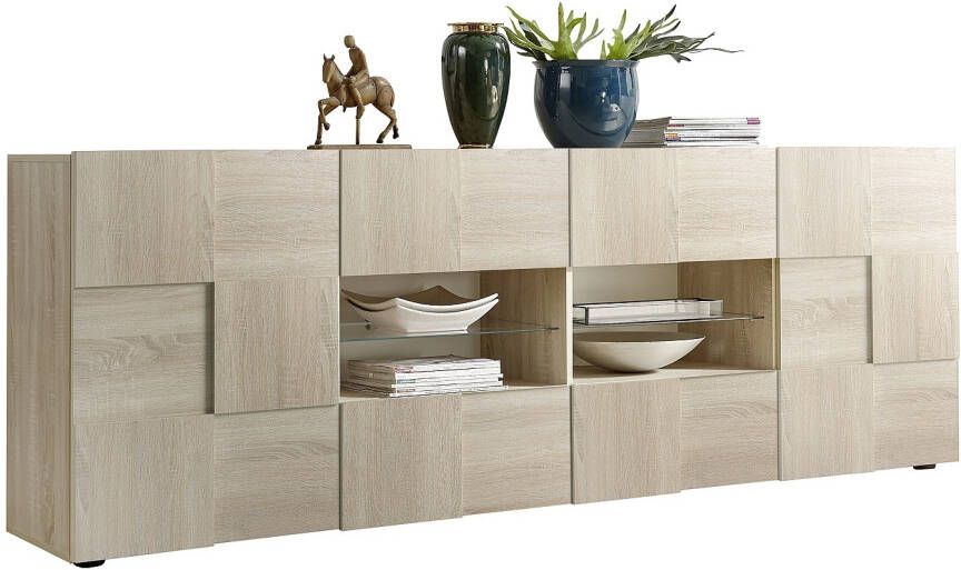 Pesaro Mobilia Dressoir Dama 241 cm breed in sonoma eiken