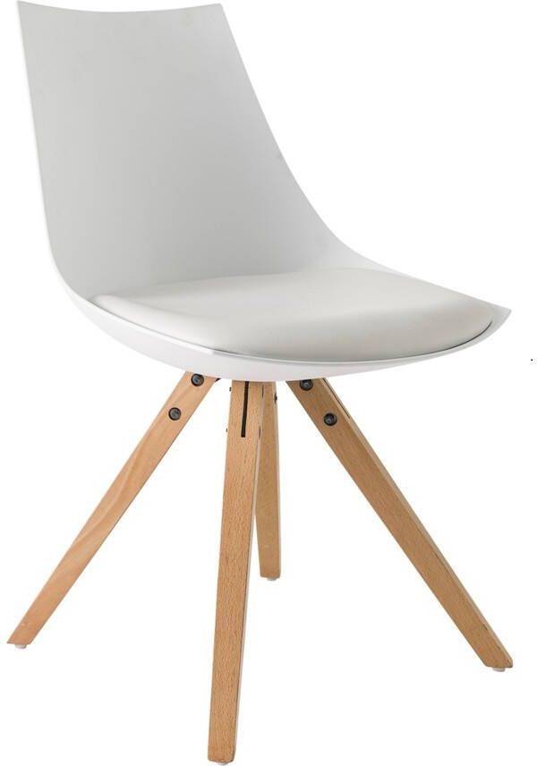 Young Furniture Eetkamerstoel Stedin set van 2 stuks in wit