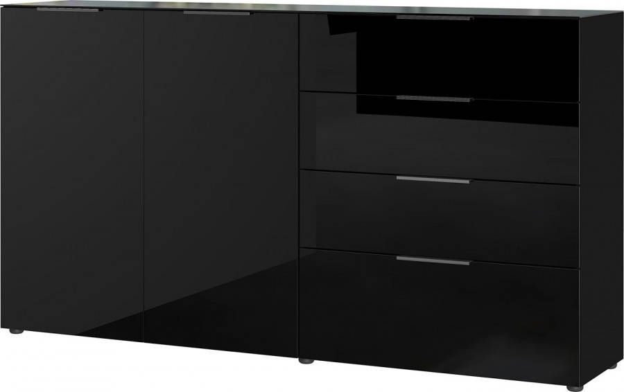 Germania Dressoir Oakland 184 cm breed in zwart