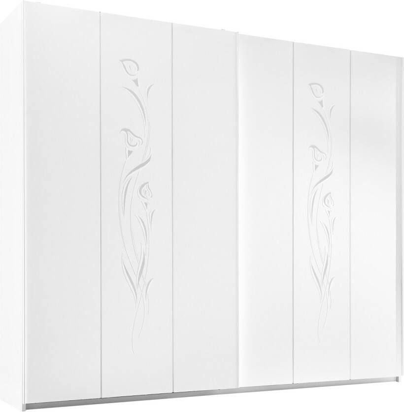 Pesaro Mobilia Kledingkast Cleopatra 243 cm breed in mat wit