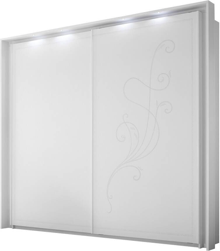 Pesaro Mobilia Kledingkast Nivea 243 cm breed in mat wit