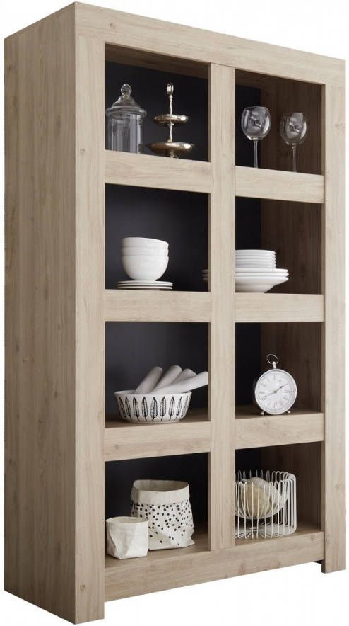 Pesaro Mobilia Boekenkast Firenze 186 cm hoog in Cadiz eiken