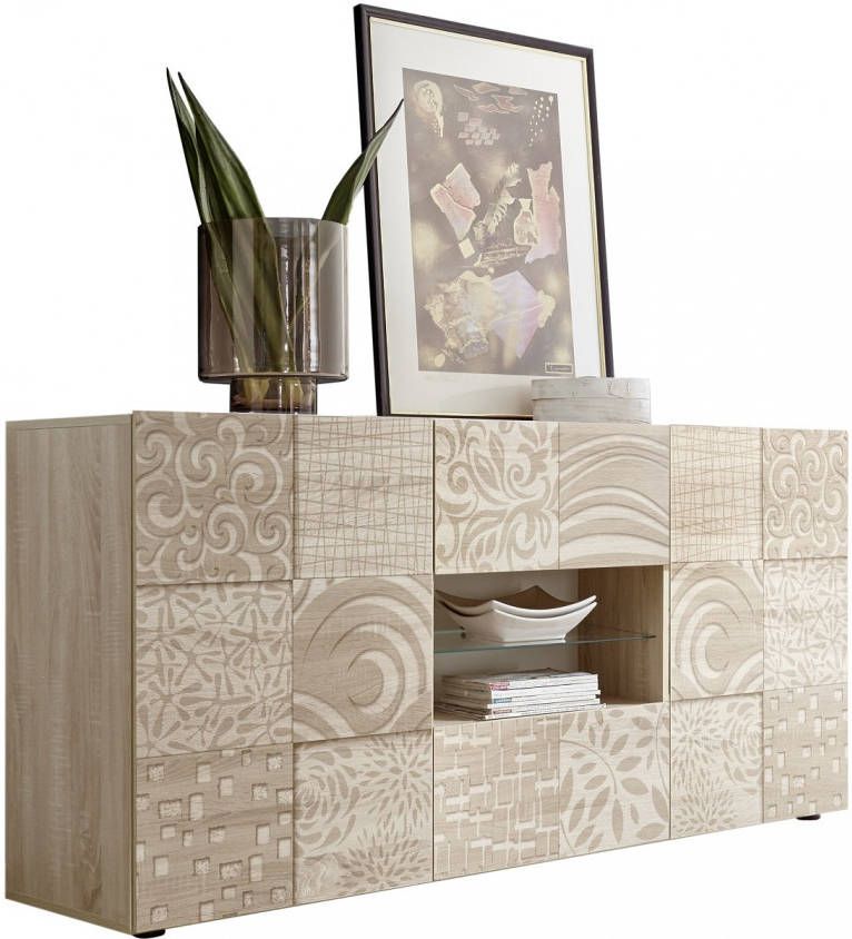 Pesaro Mobilia Dressoir Miro 181 cm breed in sonoma eiken