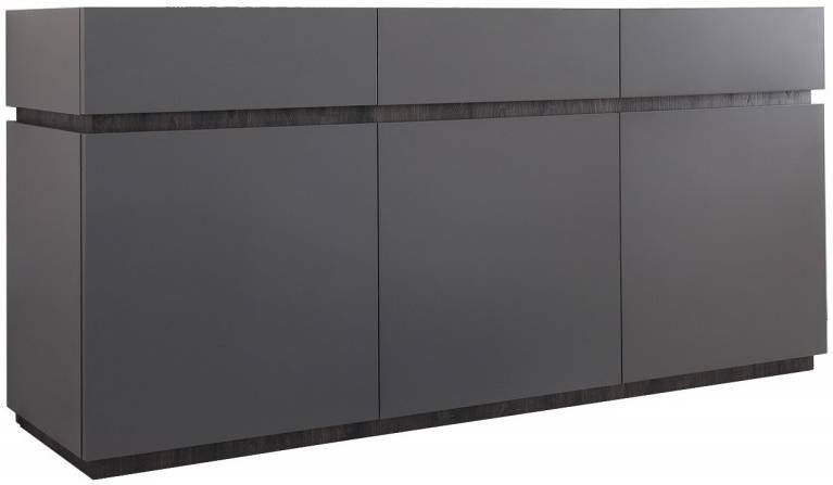 Pesaro Mobilia Dressoir Vespa 184 cm breed met lades Mat Grijs
