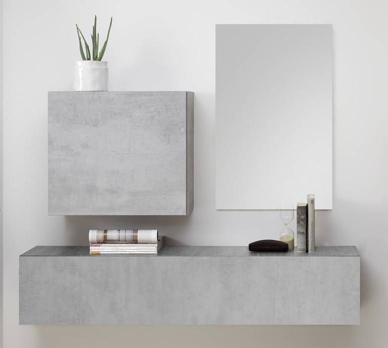 Pesaro Mobilia Halmeubelset Shape 3 delig in grijs beton