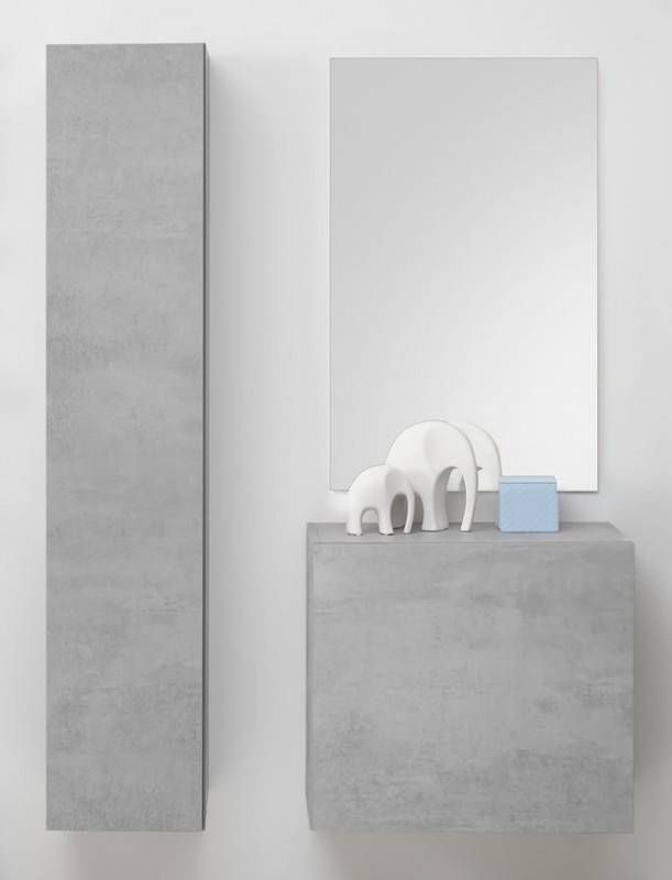 Pesaro Mobilia Halmeubelset Frozen 3 delig in grijs beton