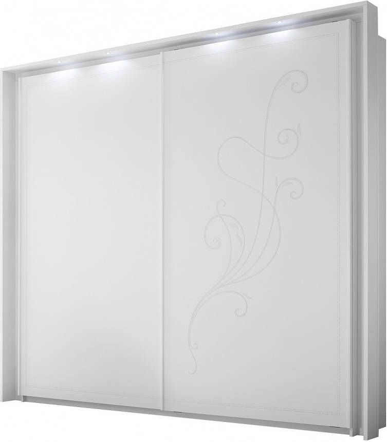 Pesaro Mobilia Kledingkast Nivea 275 cm breed in mat wit