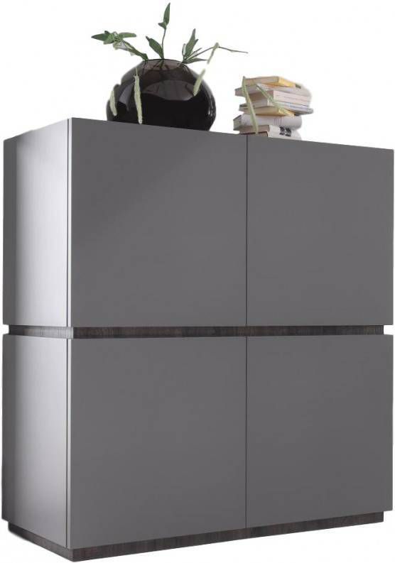 Pesaro Mobilia Opbergkast Vespa 127 cm hoog Mat grijs