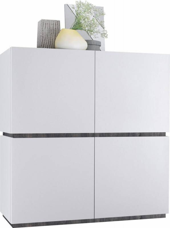 Pesaro Mobilia Opbergkast Vespa 127 cm hoog Mat wit