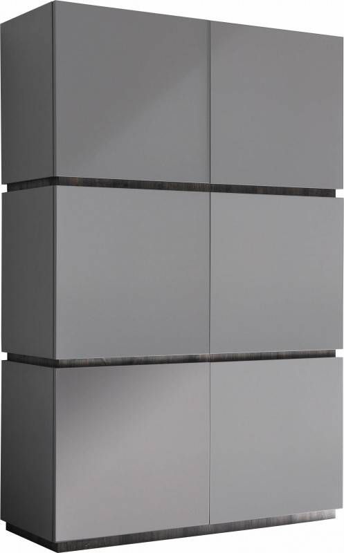 Pesaro Mobilia Opbergkast Vespa 190 cm hoog Mat grijs