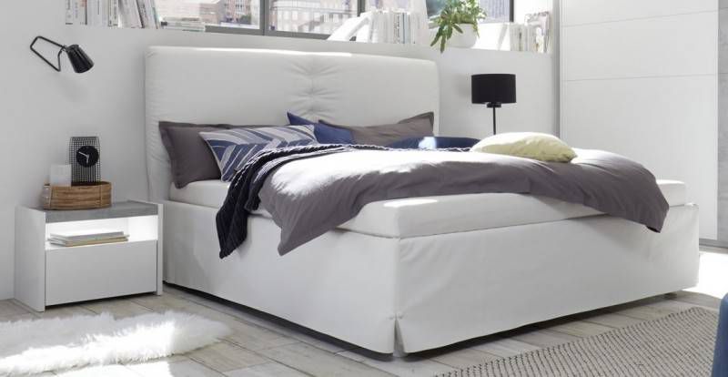 Pesaro Mobilia Tweepersoonsbed Amalti full 160x200cm in wit